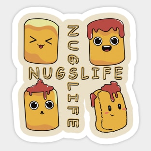 chicken nuggets club Sticker